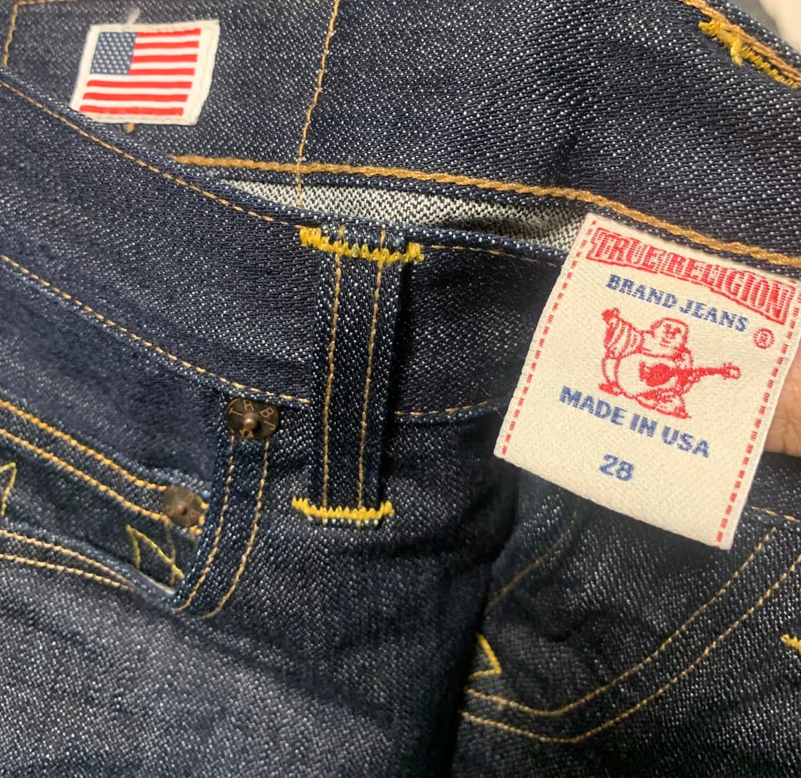 트루릴리전 TRBJ 지도탭 데님 상품이미지4