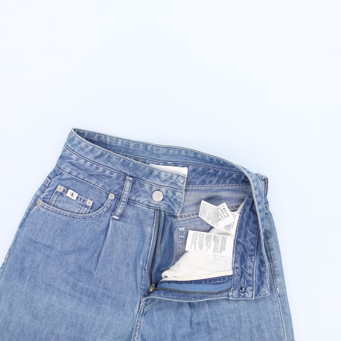 [W25 L30] 캘빈클라인 여성 연청바지 와이드데님팬츠 0102H2 상품이미지5