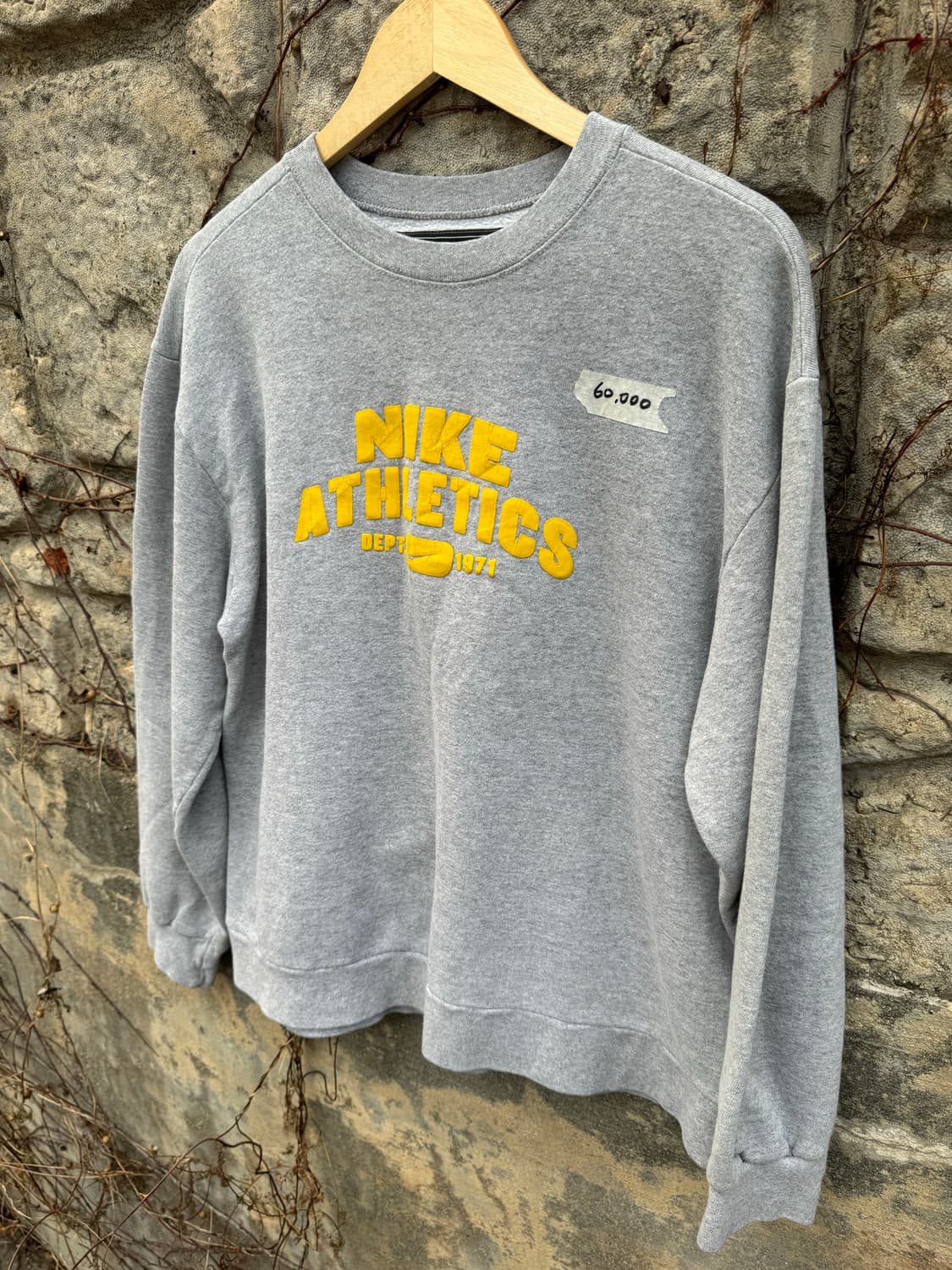 00s 나이키 빈티지 프린팅 스웻 셔츠 맨투맨 그레이 m 상품이미지3