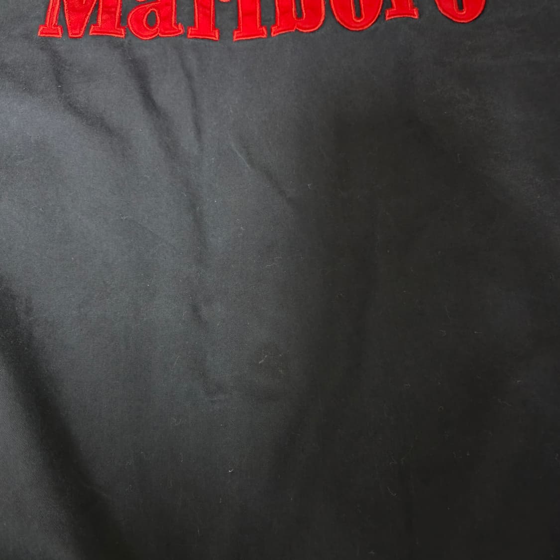 [XXL] 90s 빈티지 말보로 리버시블 봄버 자켓 블랙/레드 페이드 상품이미지2