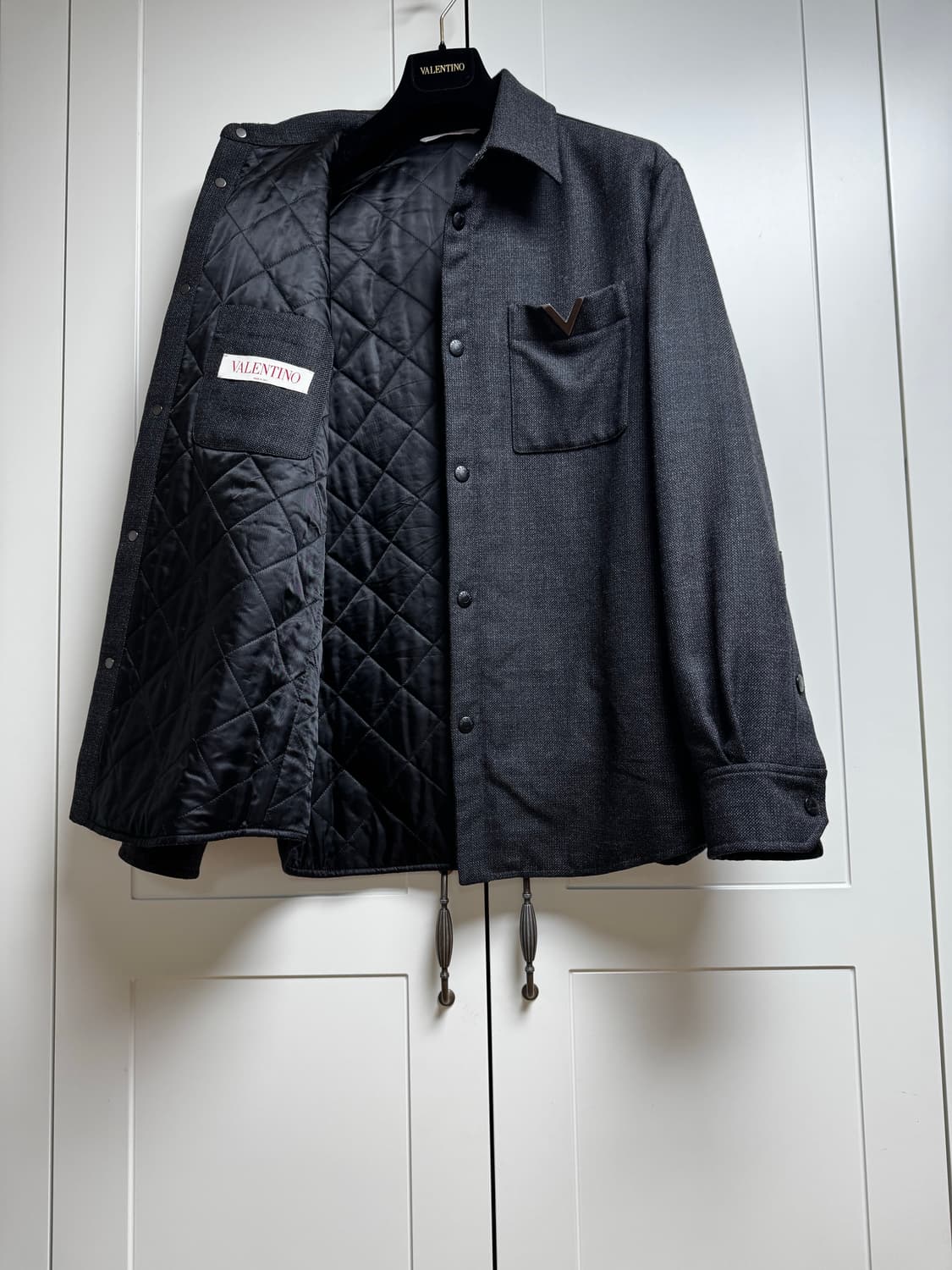 발렌티노 V 디테일 셋업 울 자켓 IT48 상품이미지3