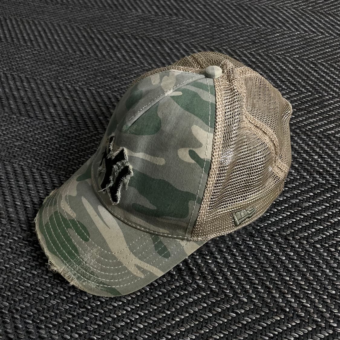 00s MLB 뉴욕 양키스 빅로고 카모플라쥬 메쉬 트러커 캡 y 3039 상품이미지3