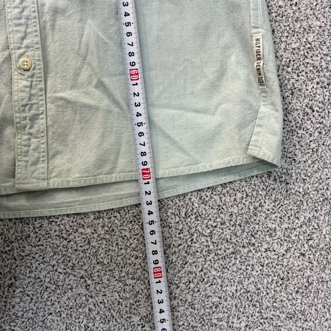 S 타미힐피거 남성 연청 데님 셔츠 남방 0330J 상품이미지7