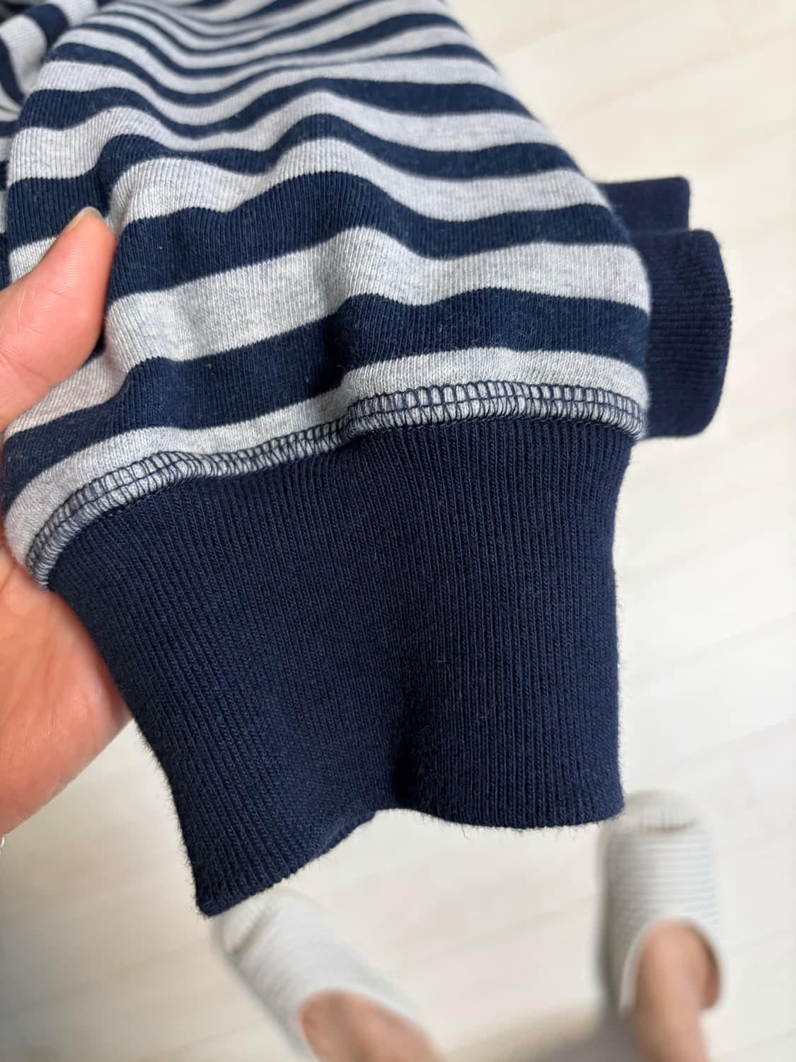 오픈와이와이 아플리케 집업 네이비 M 상품이미지4