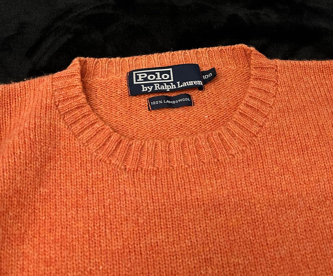 폴로랄프로렌 램스울 니트 (살몬오렌지컬러)L 상품이미지4