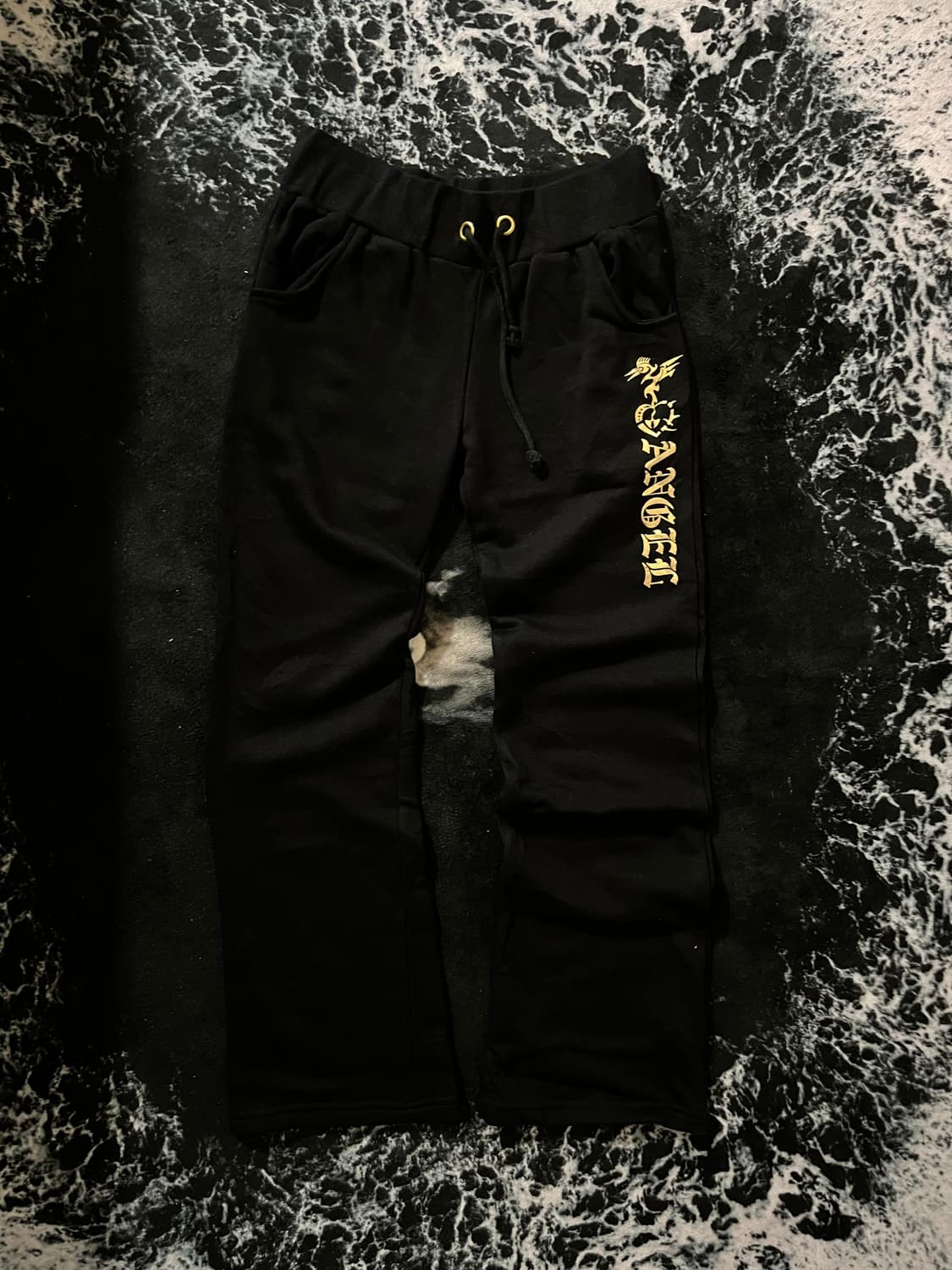 y2k레터링 부츠컷트레이닝팬츠 상품이미지1