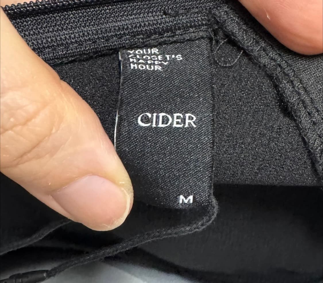 [새상품] CIDER 블랙 언발 점프슈트 상품이미지6