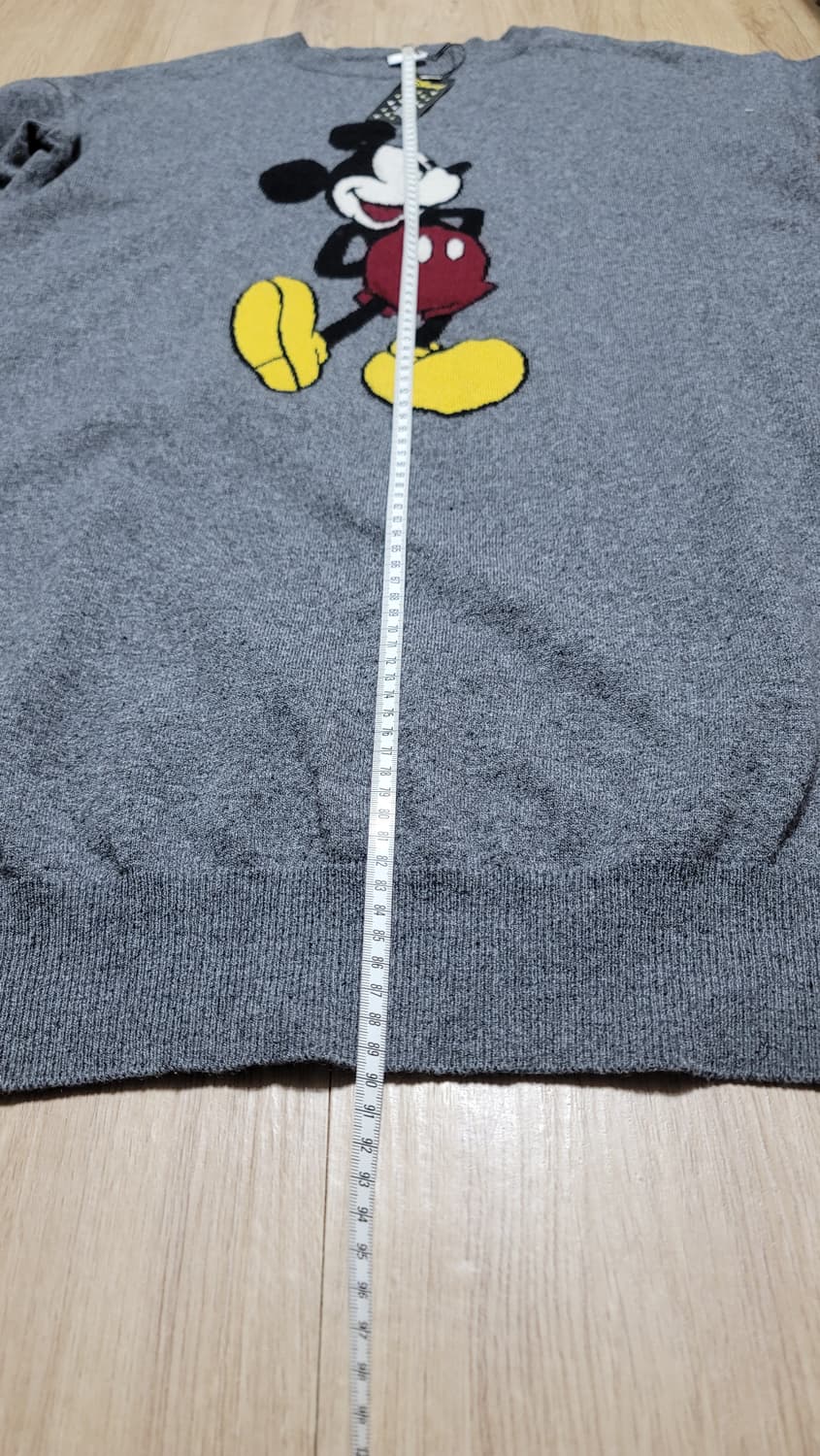 디즈니 미키마우스 캐릭터 롱니트 회색 상품이미지4