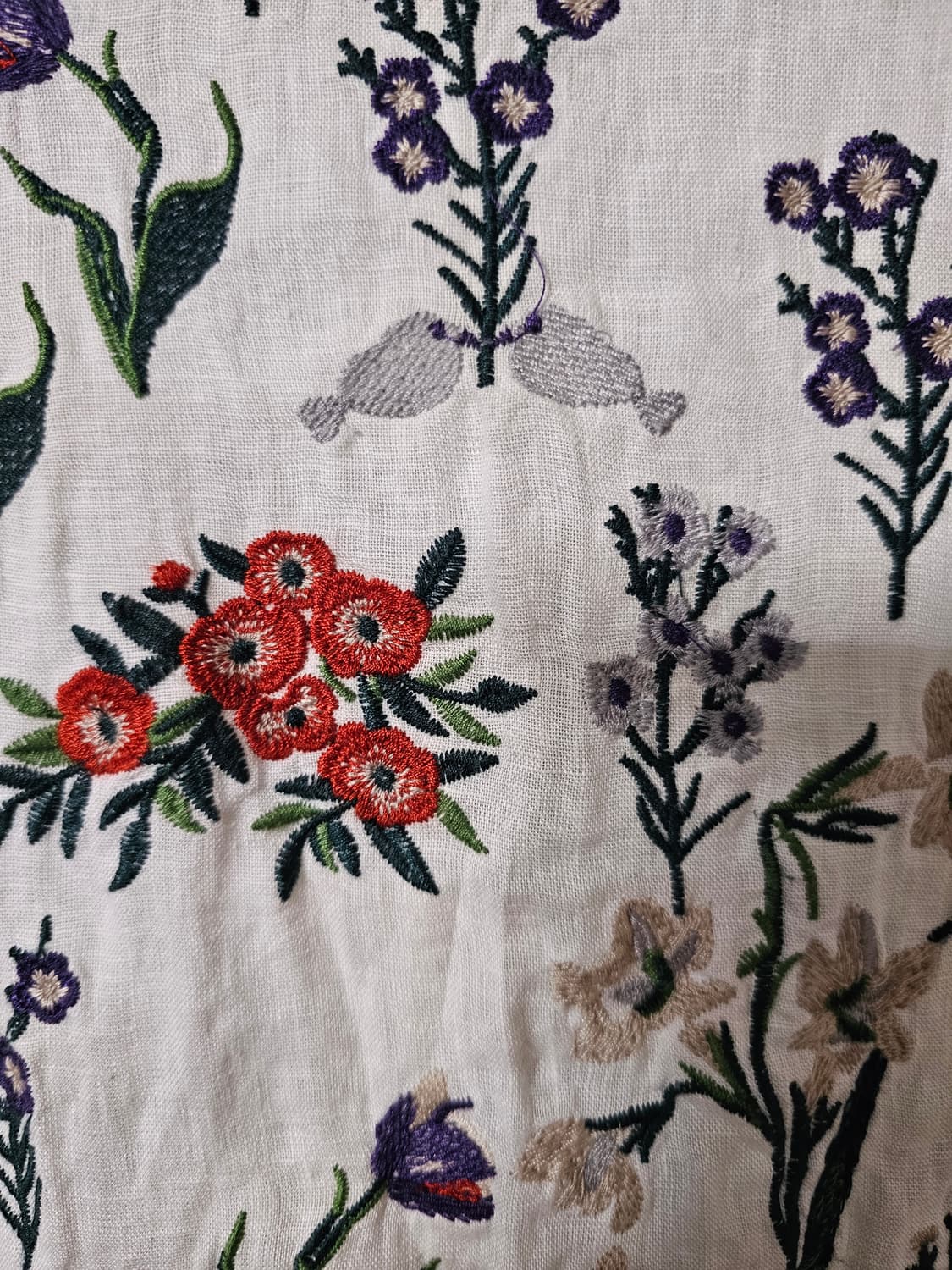 린넨 자수 블라우스 상품이미지2