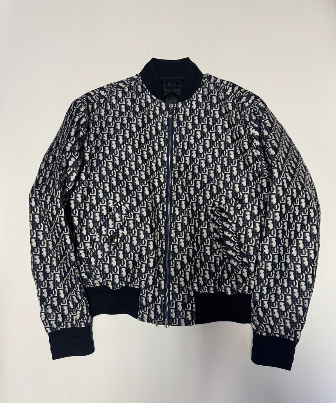 여성 디올 커스텀 리메이크 오블리크 오버핏 봄버 자켓 상품이미지1