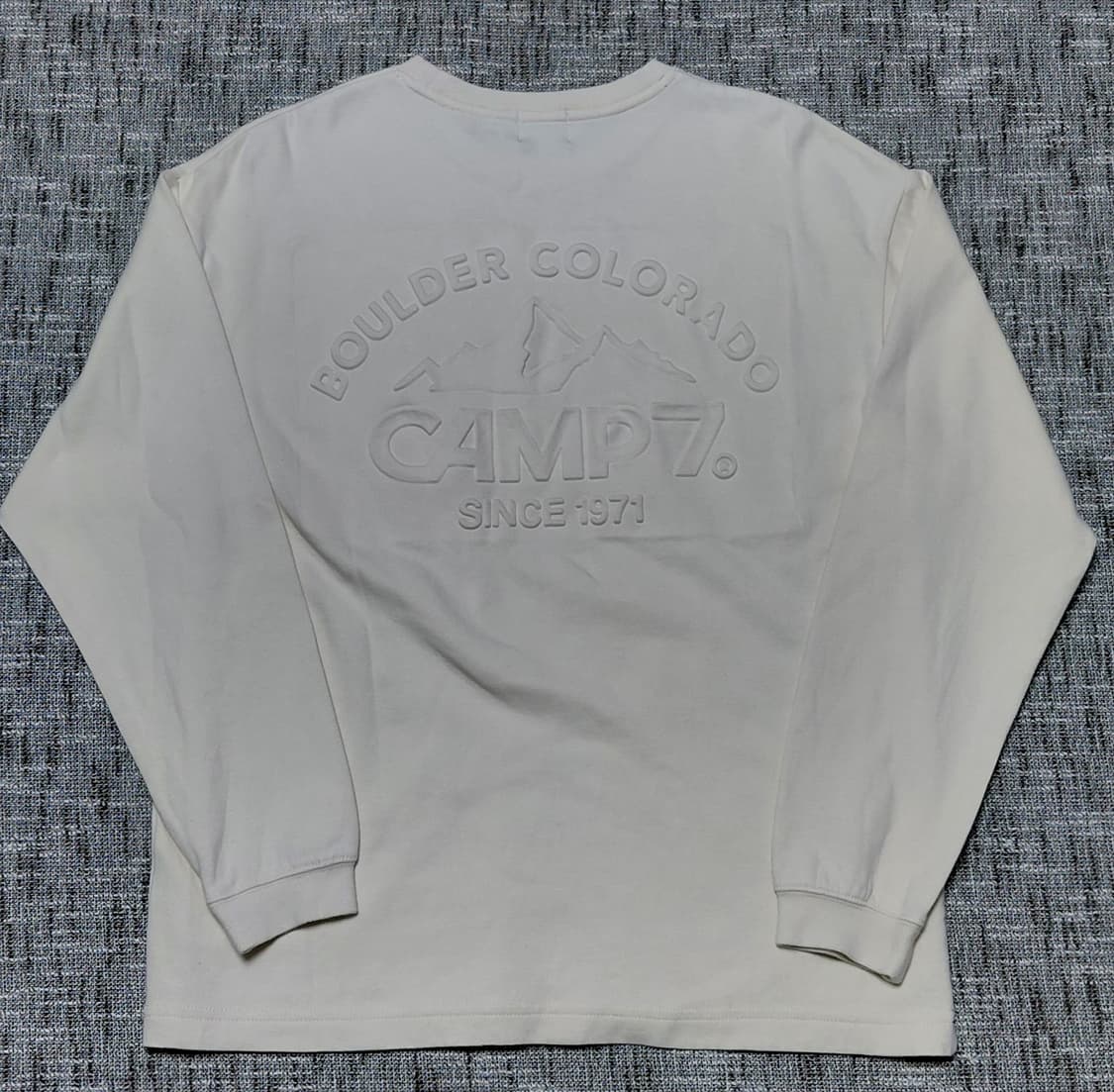 일본 CAMP7 롱슬리브 티셔츠 S 아이보리 상품이미지5