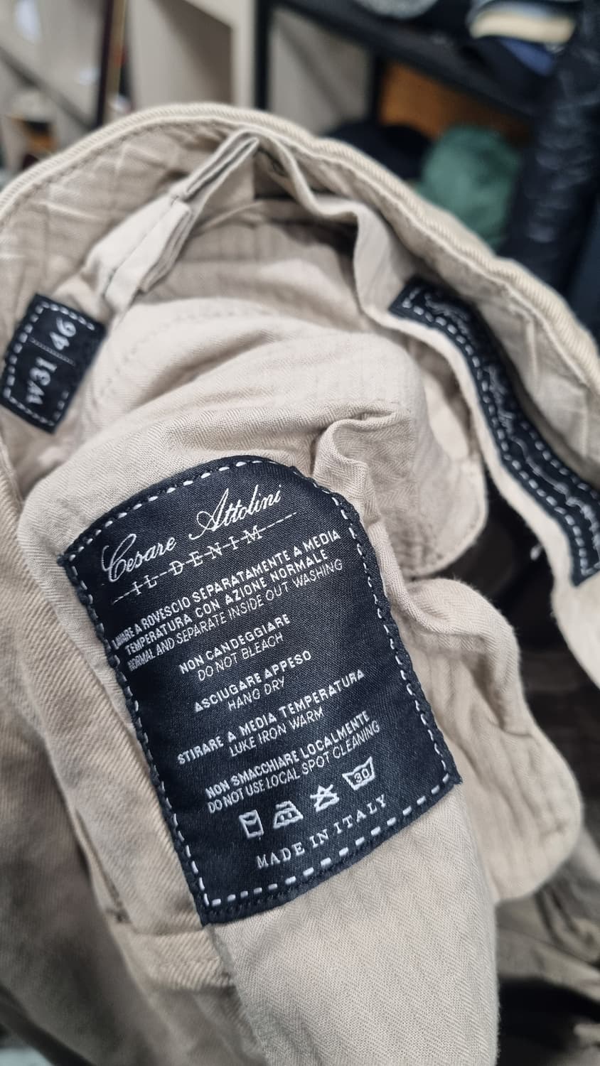 체사레아톨리니 옴므 ITALY 코튼팬츠 국내30(허리반품38,기장111) 상품이미지4