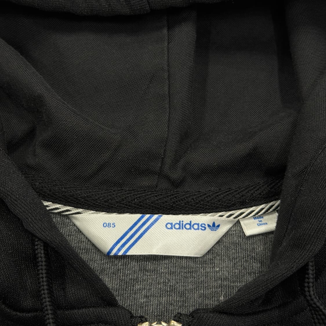 아디다스 빈티지 Y2K 딱붙핏 크롭 후드집업 자켓 블랙 XS 85 상품이미지4