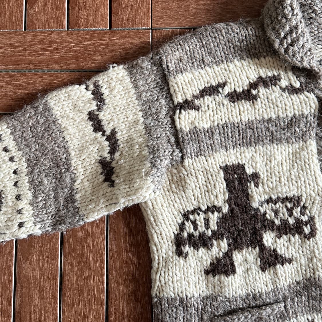 80-90’s Ca Dumaus cowichan cardigan 상품이미지3