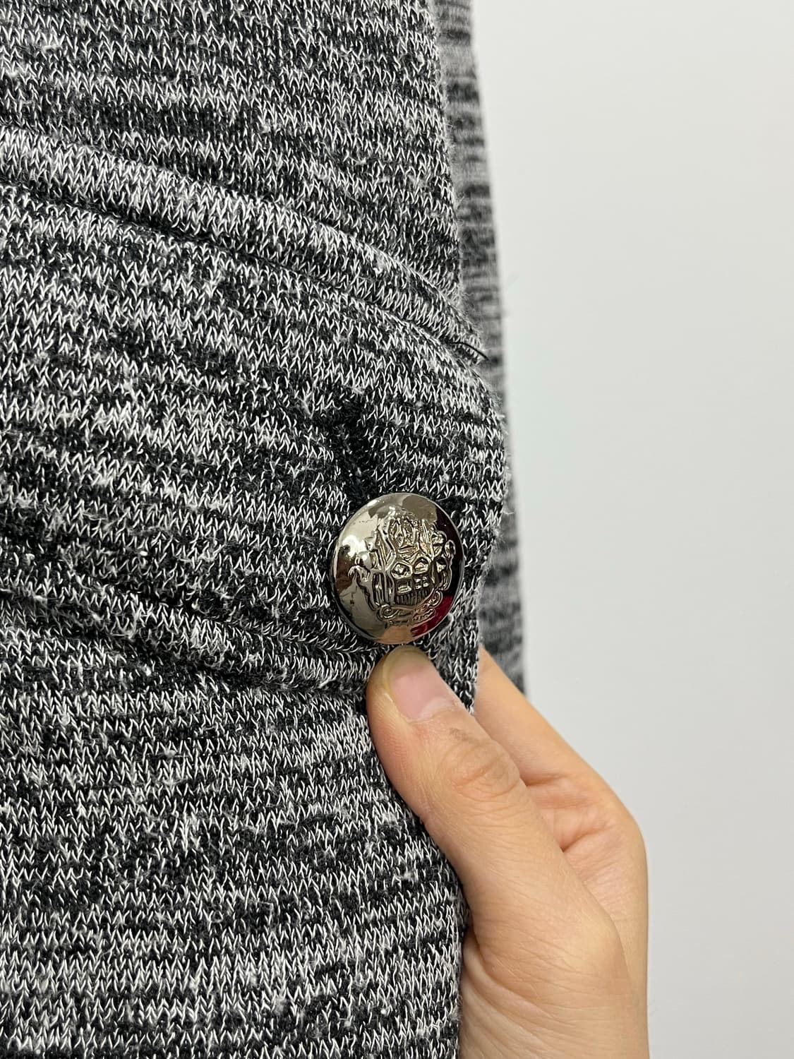 일본 빈티지 CRYX 락펑크 실버 버튼 후드집업 상품이미지5