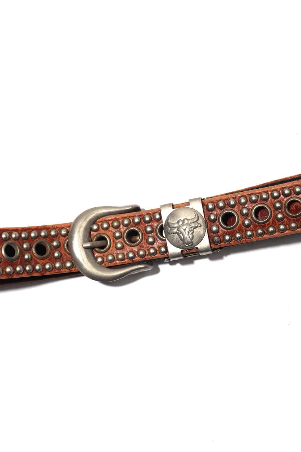 VINTAGE BELT 아일렛 카우 스터드 벨트 size Free 상품이미지2