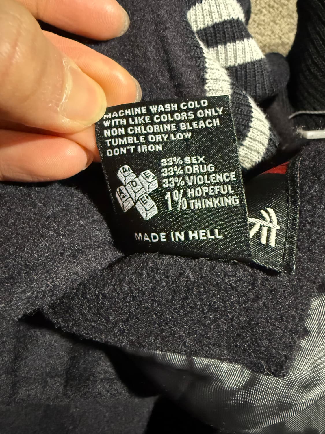 Axis of evil made in hell 빈티지 바시티 자켓 상품이미지4