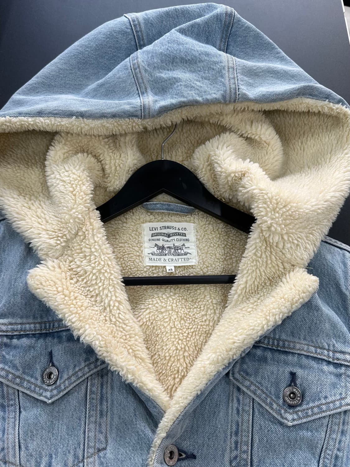 리바이스 Made&Crafted 후드 쉐르파 양털데님자켓 상품이미지6
