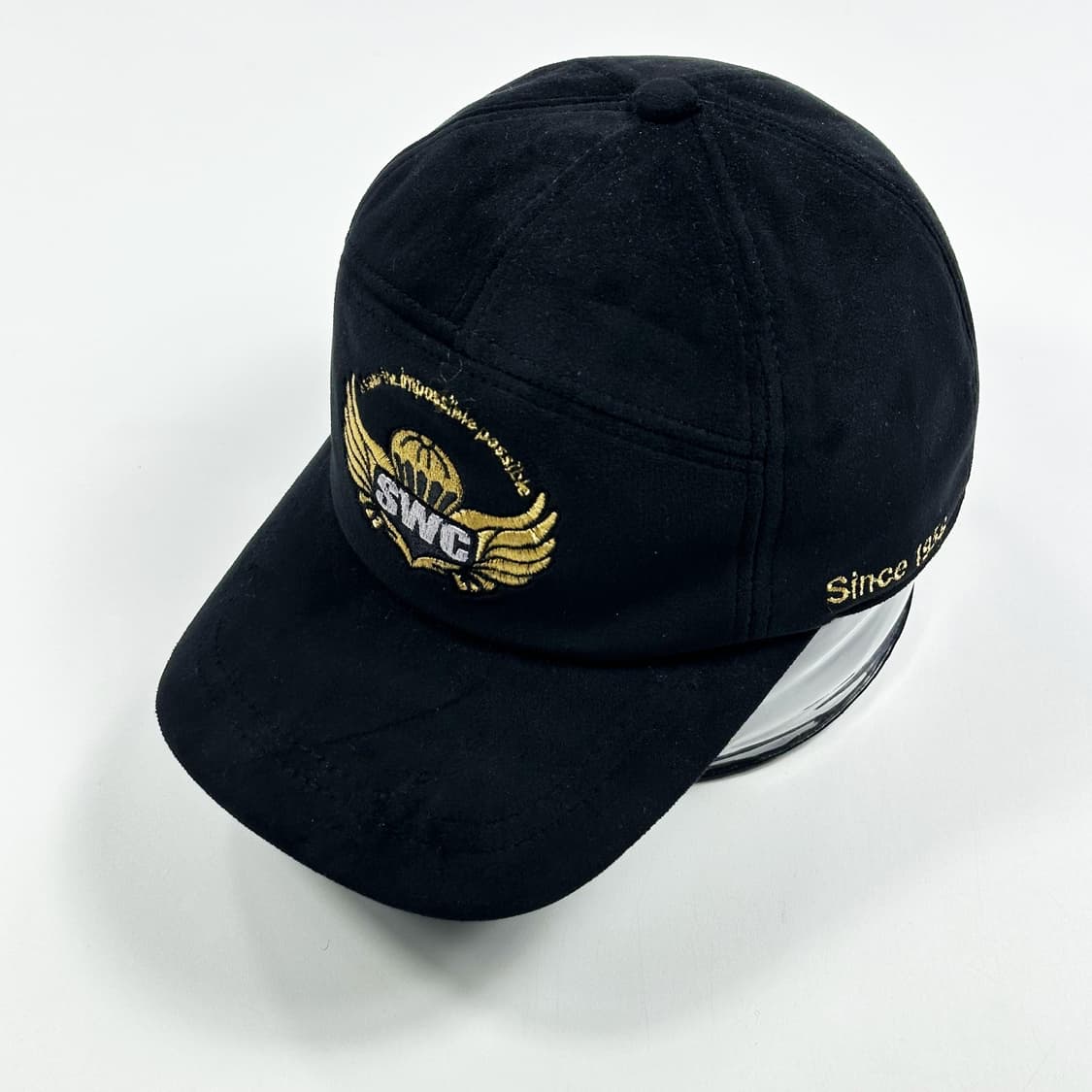 VTG 빈티지 스웨이드 블랙 볼캡 모자 상품이미지1
