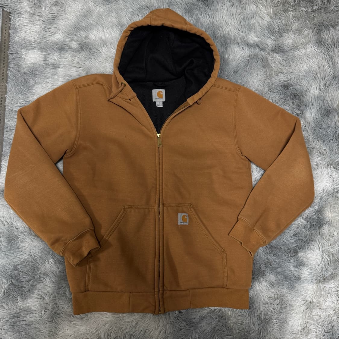 칼하트 레인디펜더 후드집업 S 사이즈 실착 95-100 상품이미지1