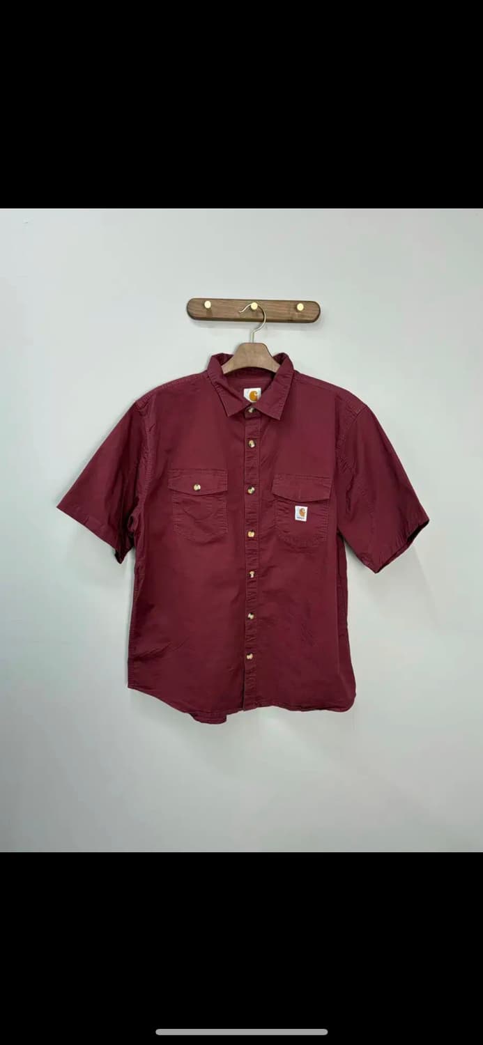 칼하트 버건디 레귤러핏 셔츠 H1235 상품이미지2