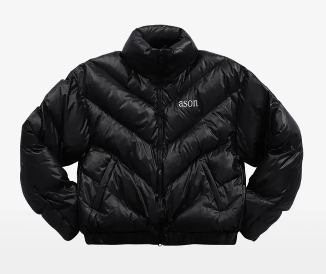 애즈온 패딩 푸퍼 자켓 블랙 상품이미지1