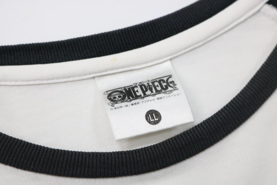 원피스 루피 & 에이스 고아 왕국 빈티지 래글런 7부 티셔츠 (LL) 상품이미지6
