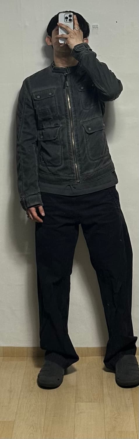 디젤 가먼트다잉 바이커 자켓 상품이미지6