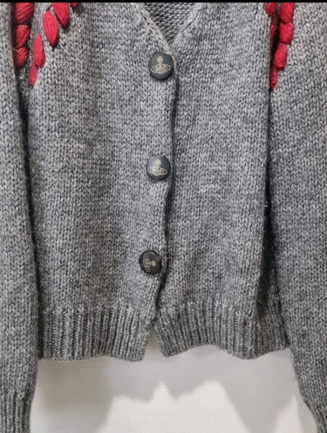 비비안웨스트우드 그레이 니트가디건 정품 상품이미지2