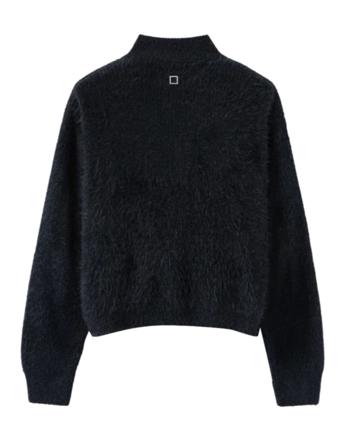 우영미 24FW 헤어리 하이넥 집업 네이비 52사이즈 상품이미지2