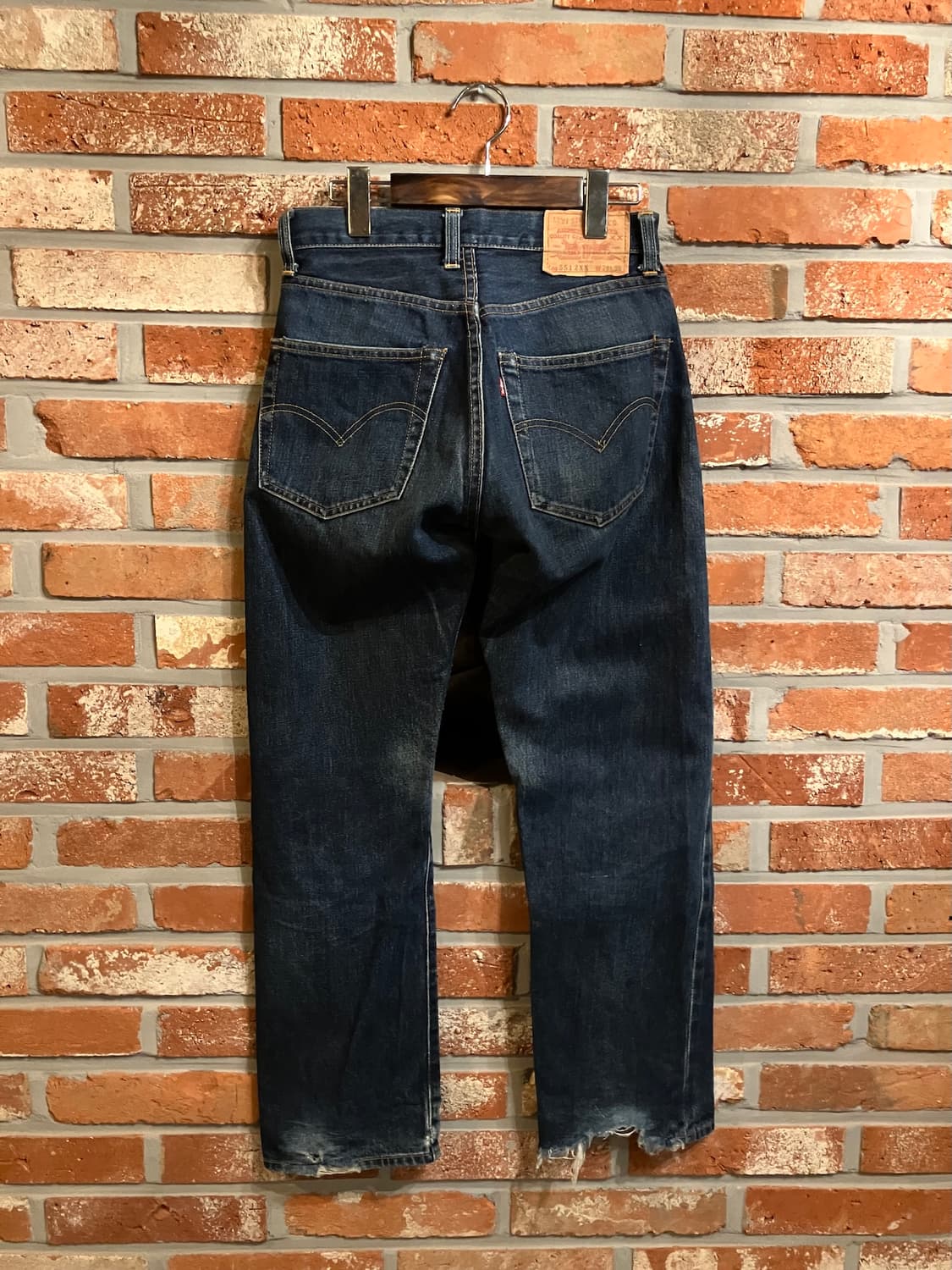 90s USA 빈티지 발렌시아 리바이스 551zxx 501 데님 팬츠 상품이미지5