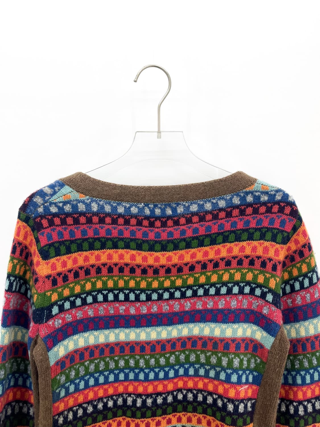 빈티지 캐시미어 블렌드 스트라이프 가디건 상품이미지5