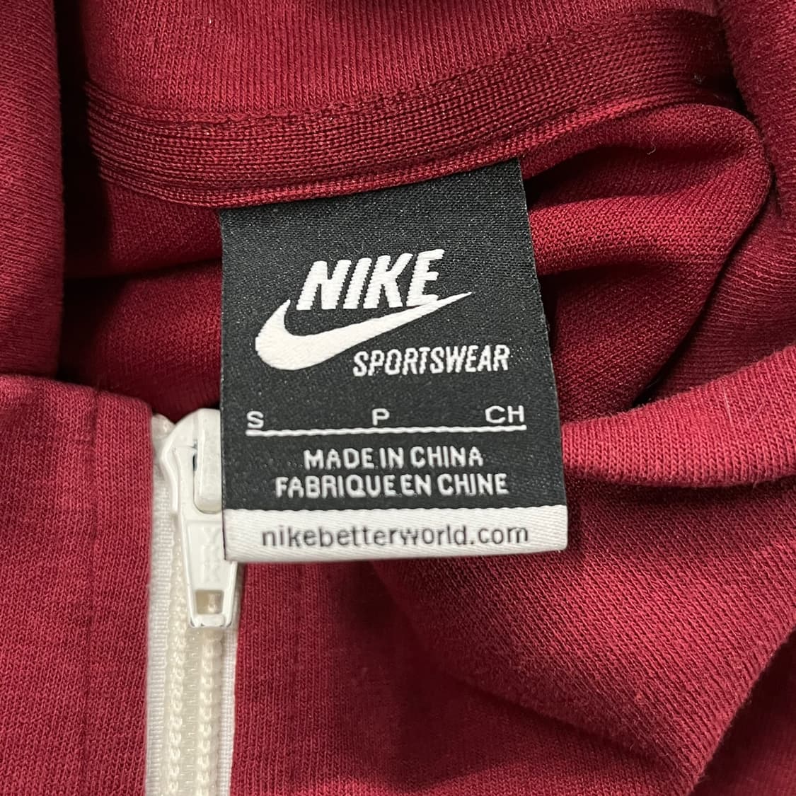 [정품/90,S] 나이키 스우시 로고 트랙탑 레드블랙 b16 상품이미지6