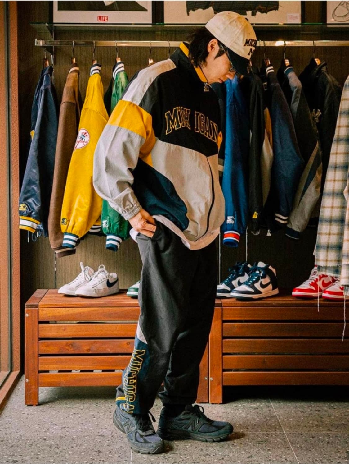 스타터 x 미시간 블랙라벨 트레이닝 셋업 상품이미지10