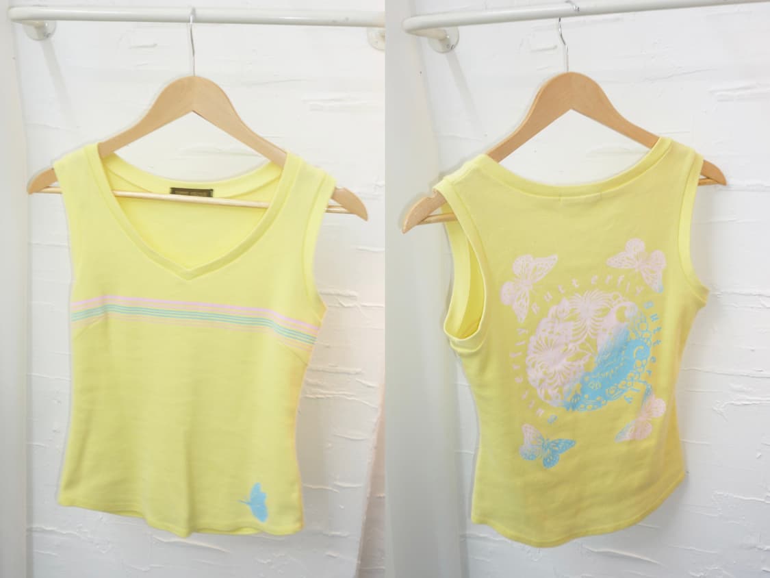 butterfly printing sleeveless 상품이미지4