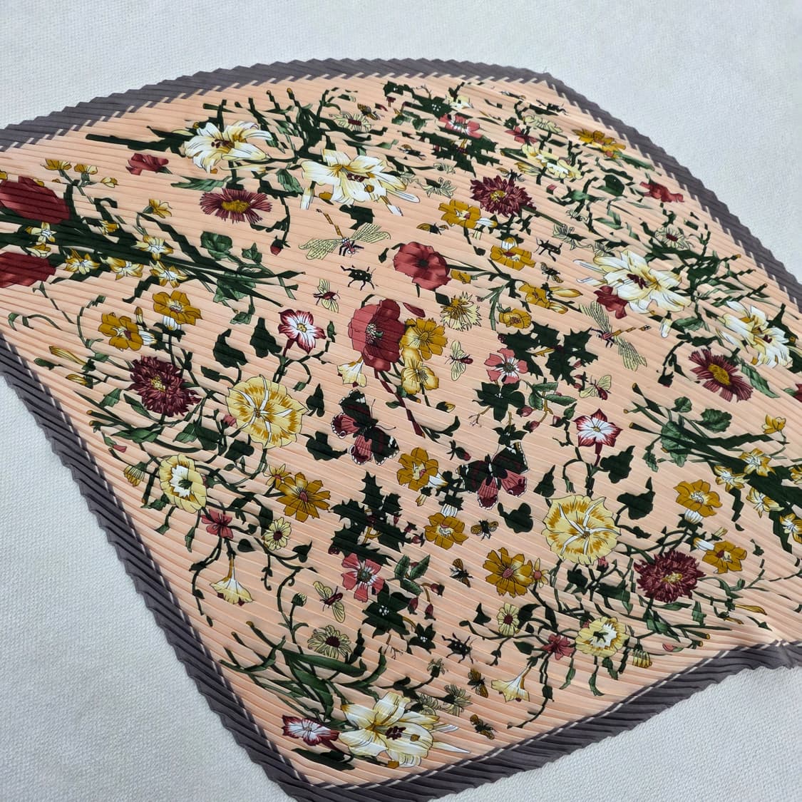 [F] 플리츠미 플라워 플리츠 스카프 0126J2 상품이미지5