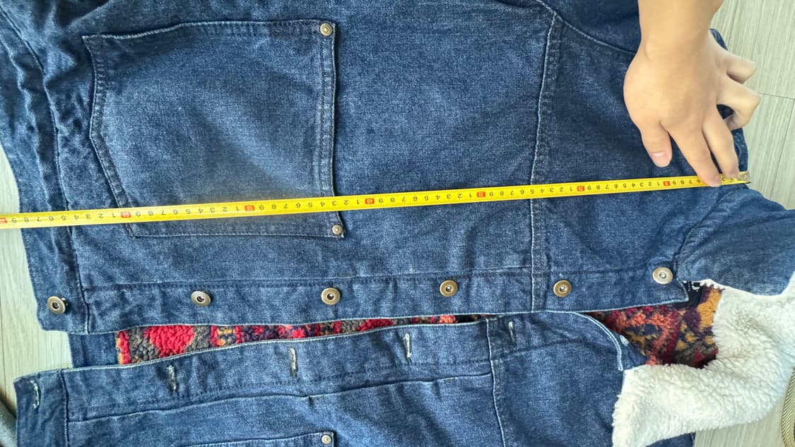 새상품급 Gu 데님 후리스 자켓105 상품이미지8