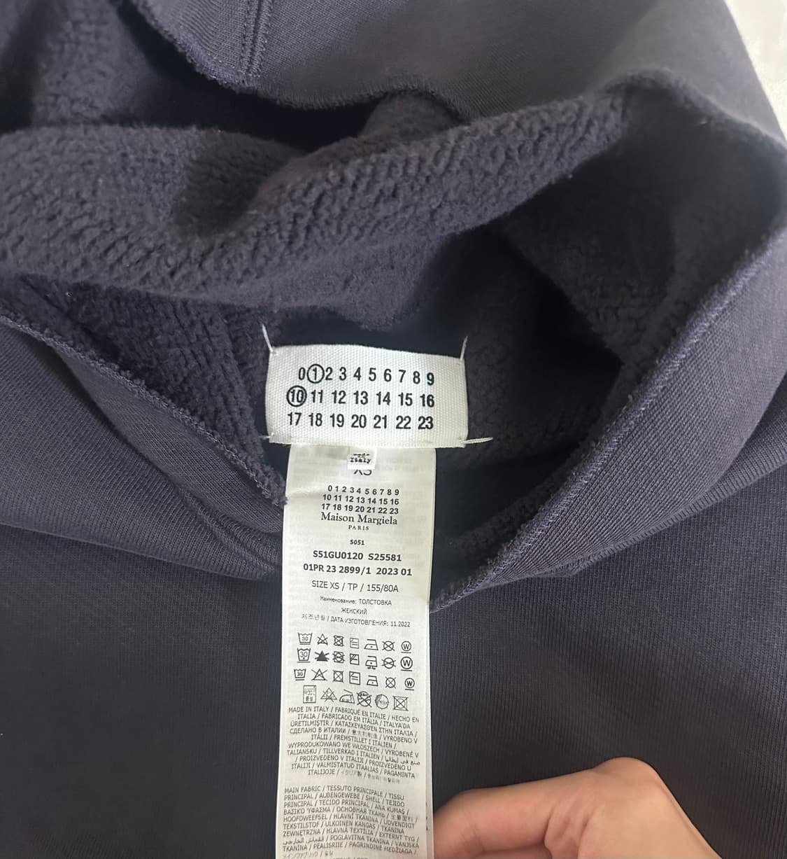 메종 마르지엘라 23ss 4스티치 포켓 후드 상품이미지8