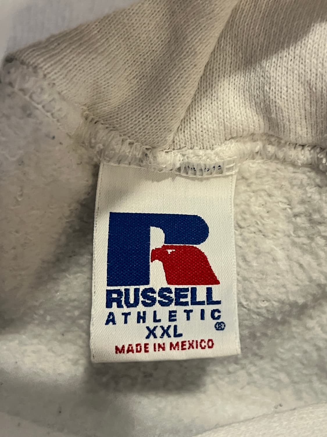 90s 러셀 빈티지 후디 화이트 XXL 상품이미지5