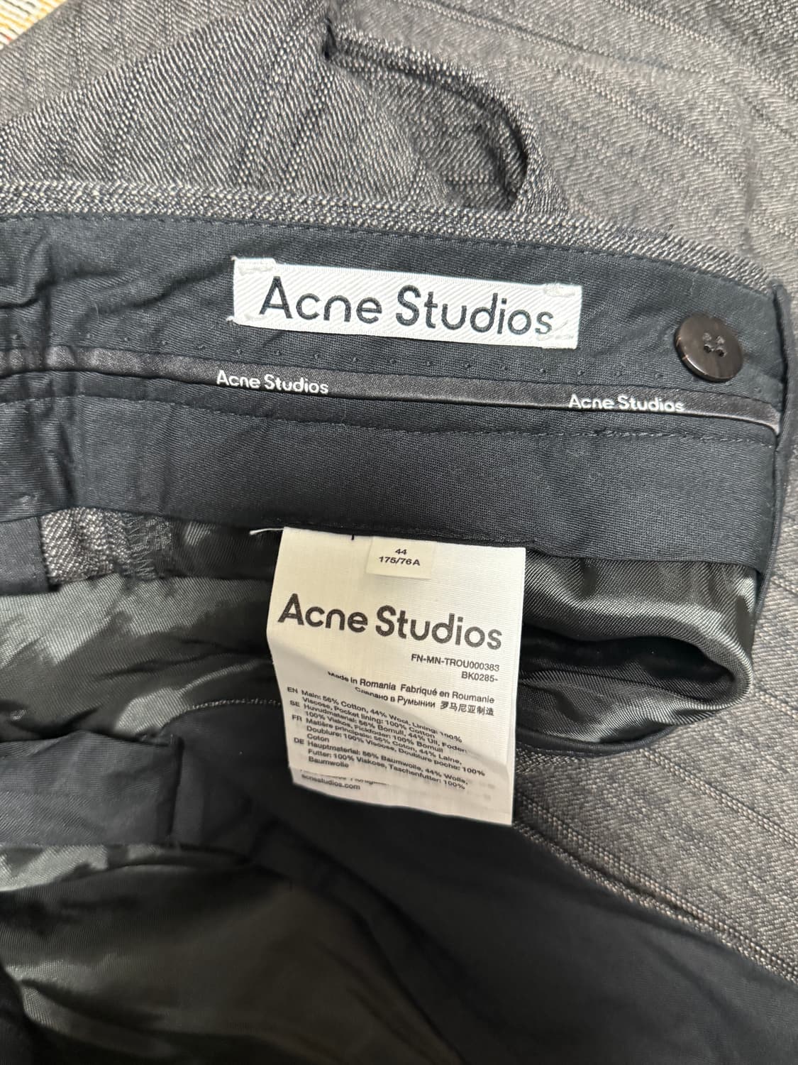 아크네 스튜디오 울 슬랙스 44 상품이미지3