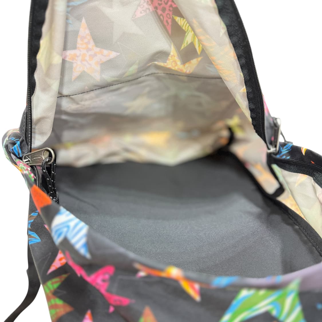 이스트팩 빈티지 별 스타 패턴 백팩 블랙 가방 상품이미지5