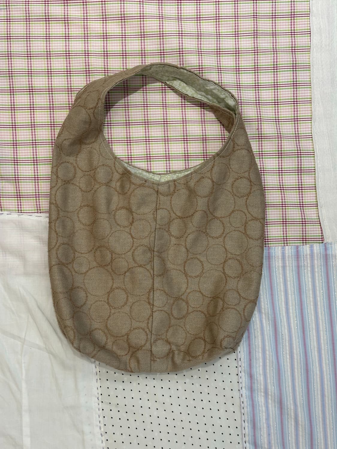 베이지 도트 백  상품이미지5