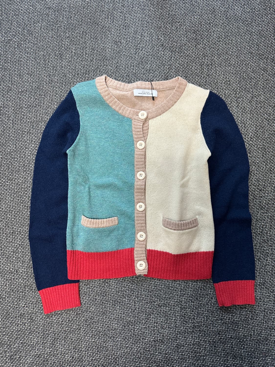 유나이티드애로우즈 컬러블록 가디건 상품이미지1