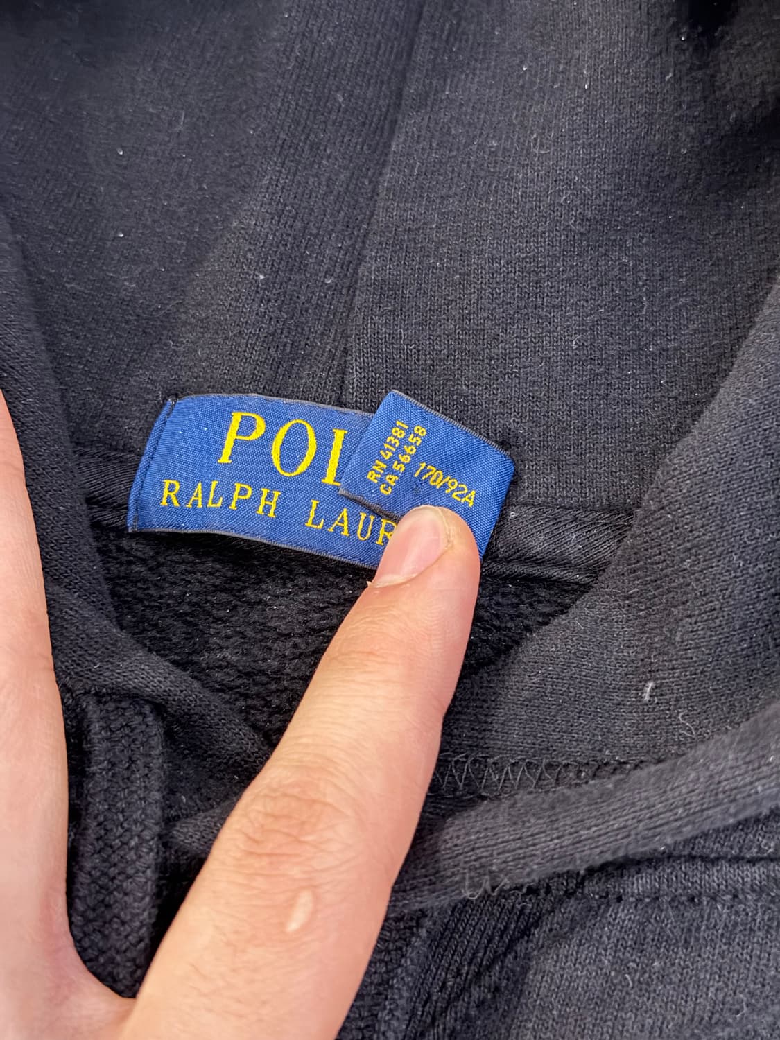 폴로 랄프로렌 빅포니 치프키프 후드티 블랙 상품이미지4