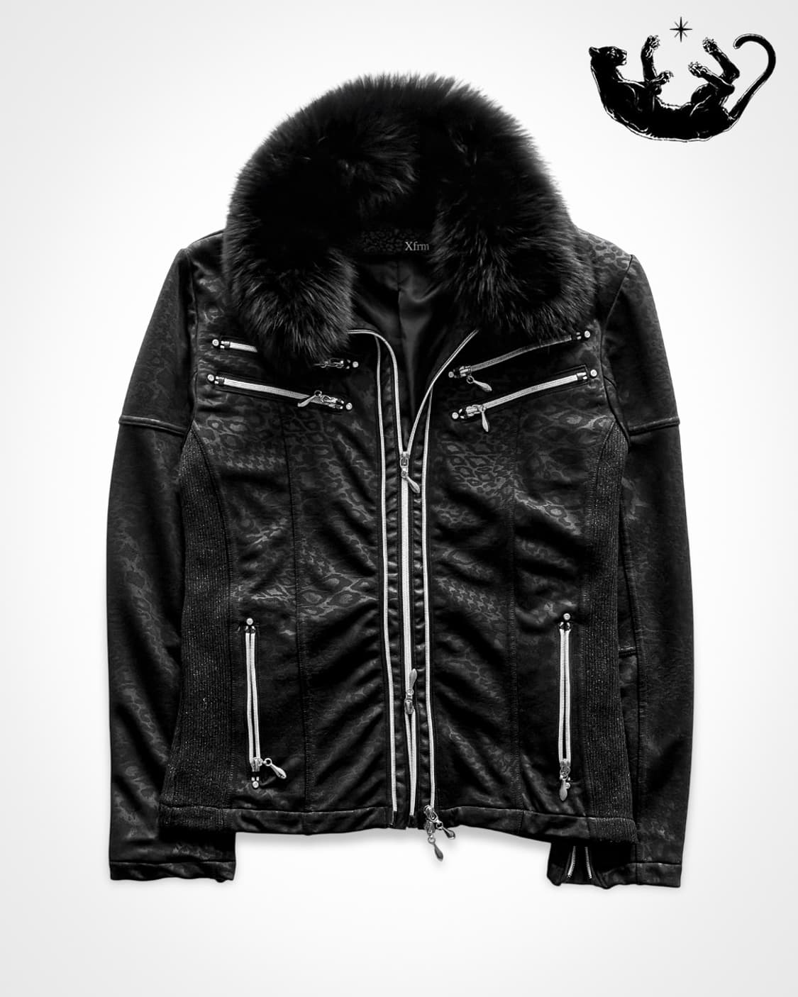 Xfrm Black Leopard Fur Jacket 상품이미지1