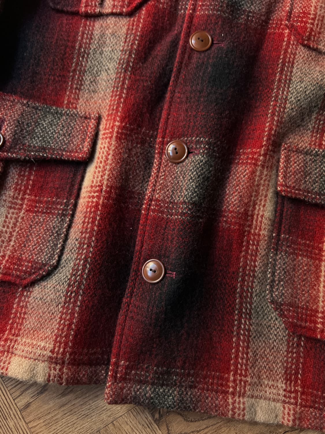 [M]랄프 랄프로렌 레드 타탄체크 울 자켓 상품이미지5
