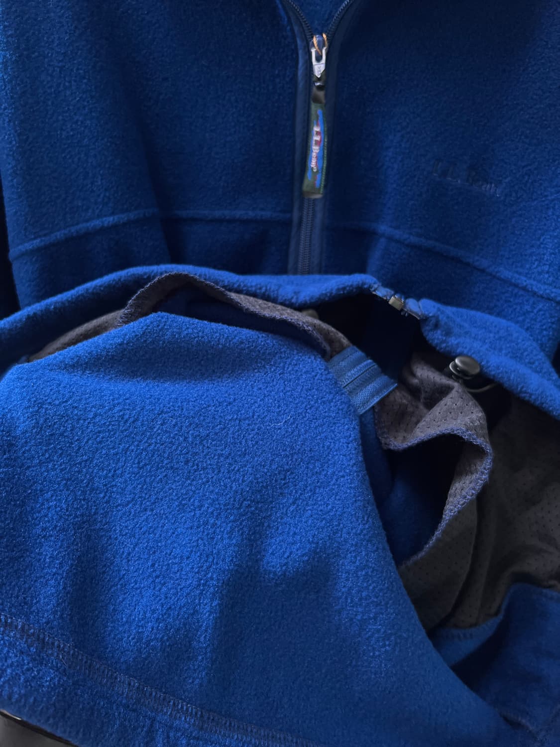 [L]L.L.Bean 엘엘빈 Made in USA 다크블루 플리스 자켓 상품이미지5