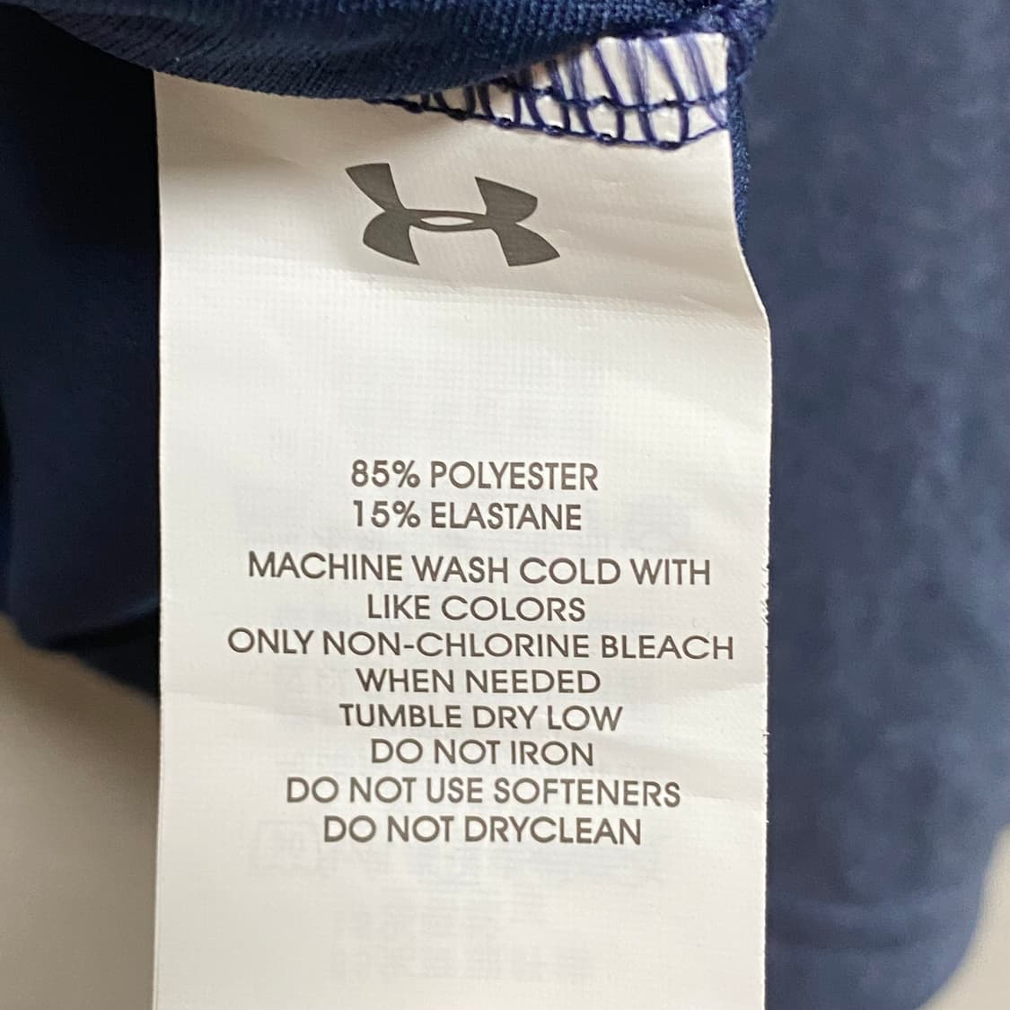 언더아머 히트기어 네이비 루즈핏 PK 카라넥 기능성 반팔 티셔츠 XL 상품이미지6
