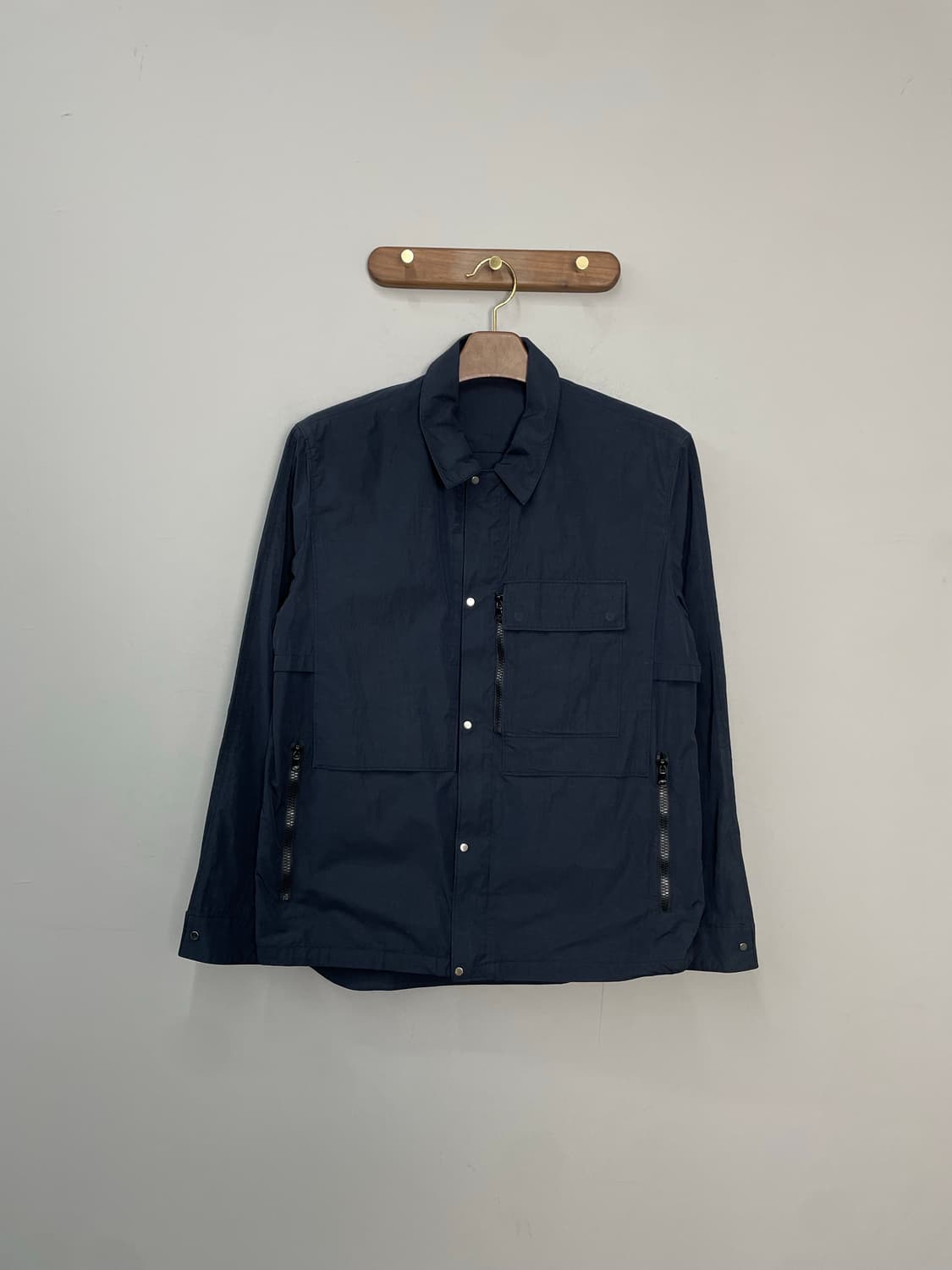 솔리드옴므 나일론 블랙 자켓 H2072 상품이미지2