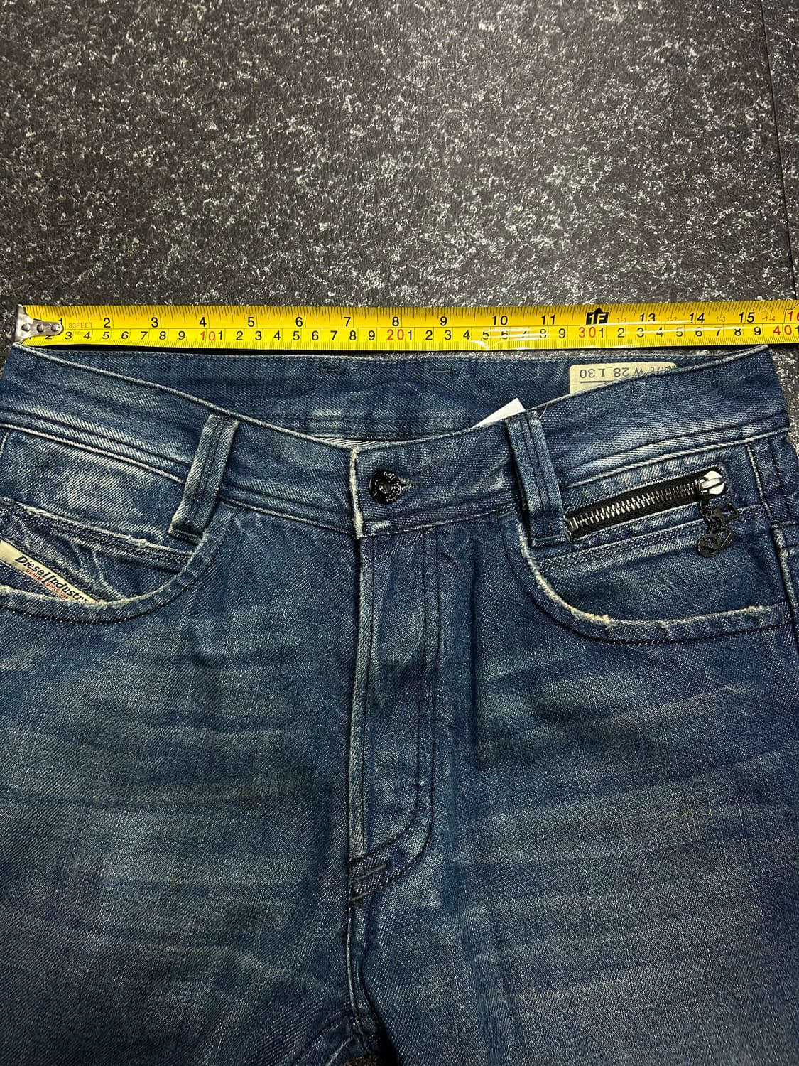 디젤 Diesel PADDOP 데미지 워싱 데님 팬츠 청바지 28인치 상품이미지6